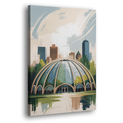 Montreal Biodome Wonder - Canvas Print Art Sides