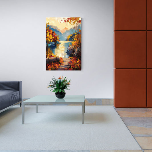 Bar Harbor Fall Foliage Views - Canvas Wall Art Living Room