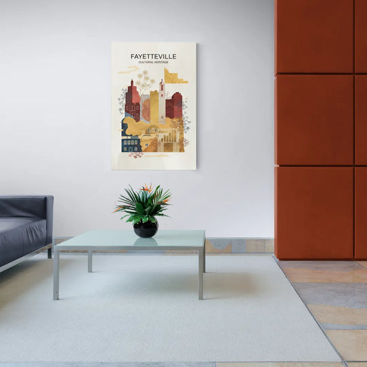 Fayetteville Cultural Heritage - Canvas Wall Art Living Room
