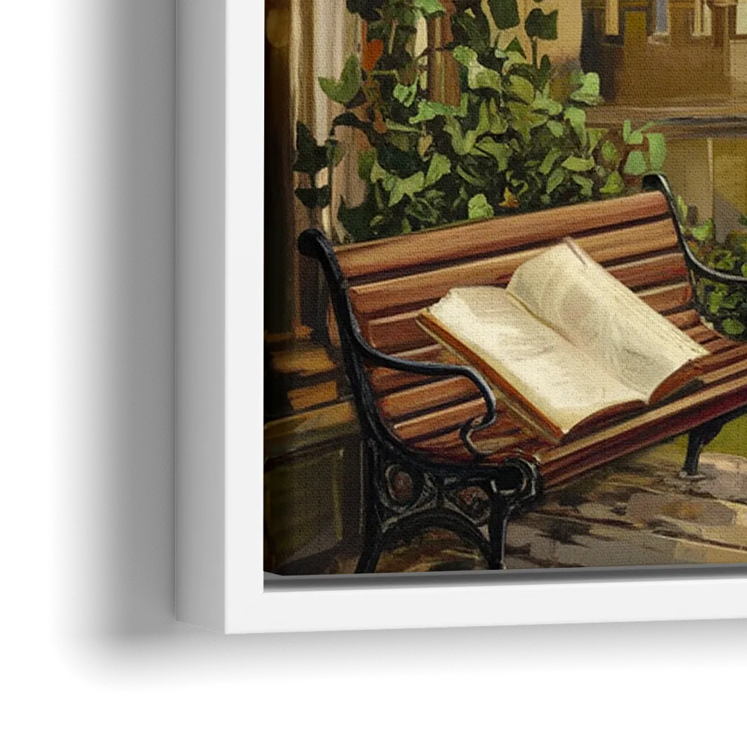 Oxford University Charm - Close-Up White Frame Canvas