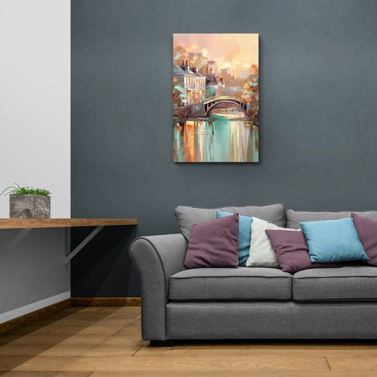 New Hope Artistic Skyline - Canvas Wall Art Living Room