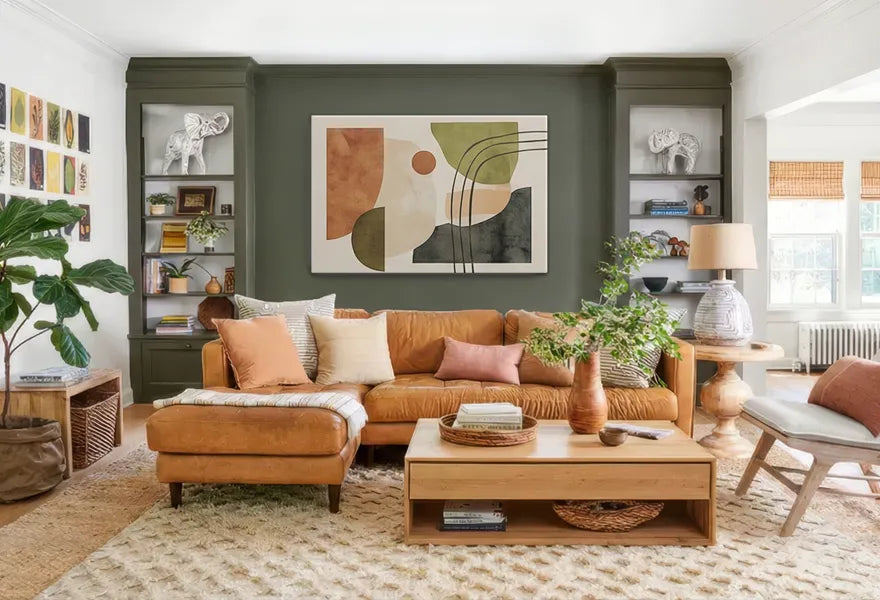 Modern Traditional Living Room Canvas Art