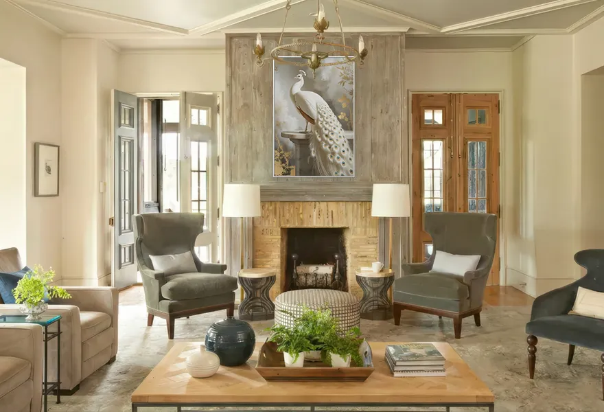 Modern Transitional Living Room Frame Wall Art